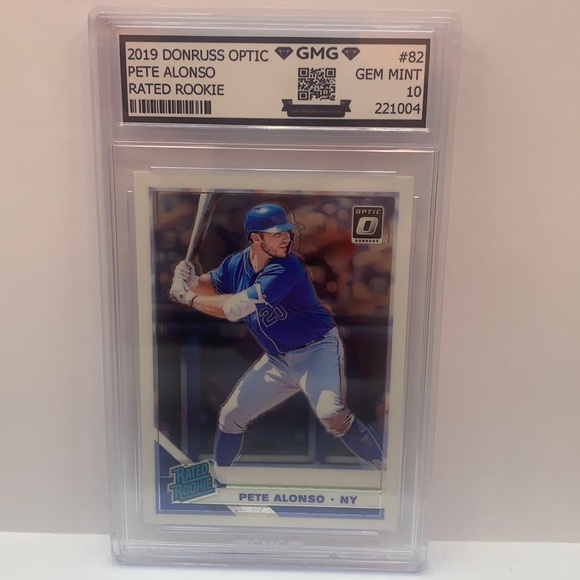2019 Donruss Optic Pete Alonso Rated Rookie #82 GMG Graded 10 (MISC7) - Picture 1 of 3
